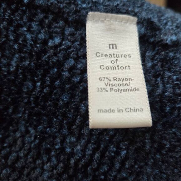 Creatures of Comfort Dress Size Medium Navy Chenille Sleeveless Maxi - Picture 6 of 6